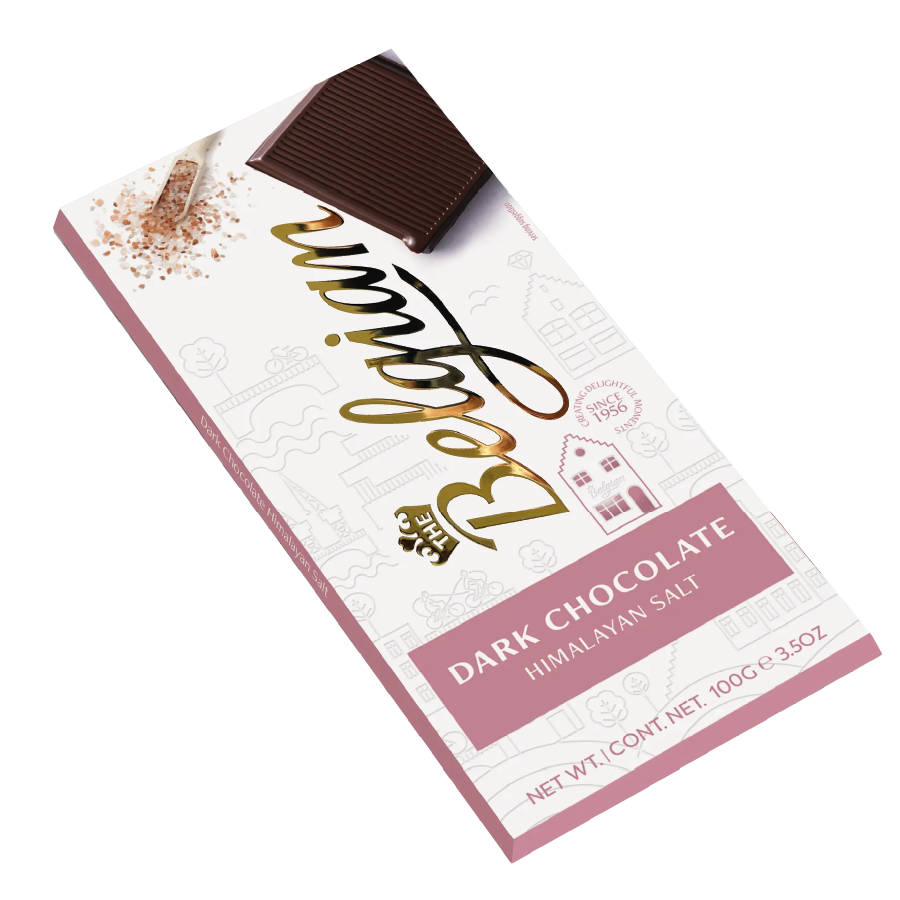 The Belgian Dark Himalayan Salt Bar 100gr